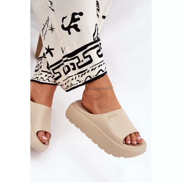  Papuci dama BIG STAR RR274A569 BEI Pantofi Big Star 