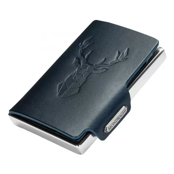  Portofel MONDRAGHI Silhouette Modern Deer ALBASTRU 