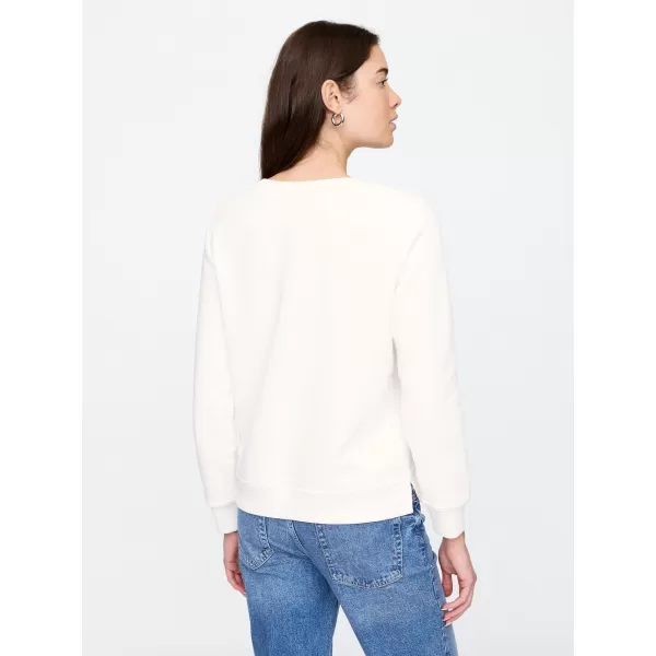  Hanorac de dama GAP LOGO CREWNECK SWEATSHIRT 744529-03 NOU ALB 