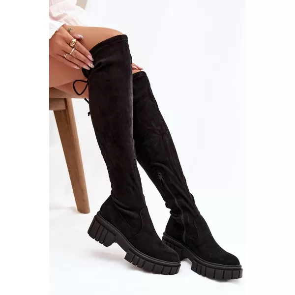  Pantofi de dama BOTO CHEERA 21449 NEGRU 