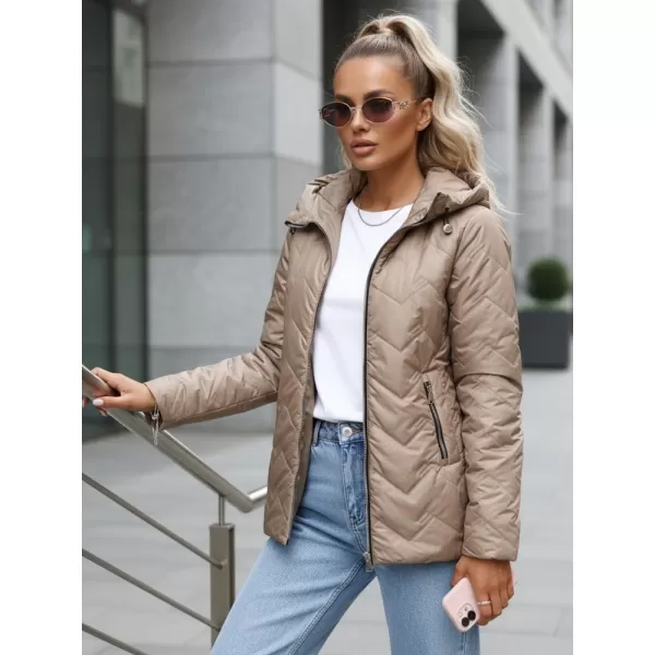  Geaca de dama DSTREET TY5609 CARAMEL 