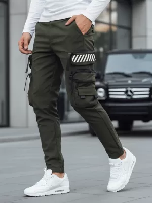 Pantaloni pentru bărbați DSTREET UX4160 VERDE
