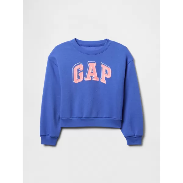 Hanorac pentru copii GAP LOGO WEDGE NECK SWEATSHIRT 746173-01 ALBASTRU ORBITOR 