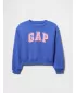 Hanorac pentru copii GAP LOGO WEDGE NECK SWEATSHIRT 746173-01 ALBASTRU ORBITOR