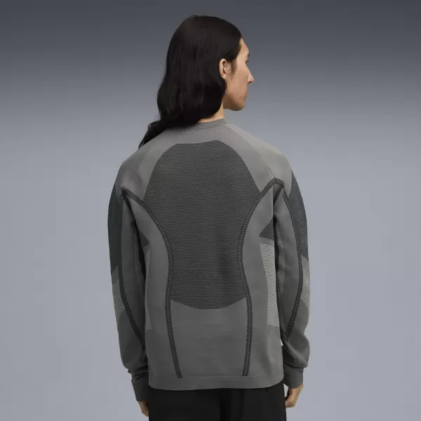  Hanorac pentru bărbați PUMA X SAN SAN GEAR KNIT LS 632549-08 GRI MIJLOCIU RECE 