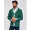 Cardigan pentru bărbați OMBRE OM-SWCD-0152 VERDE