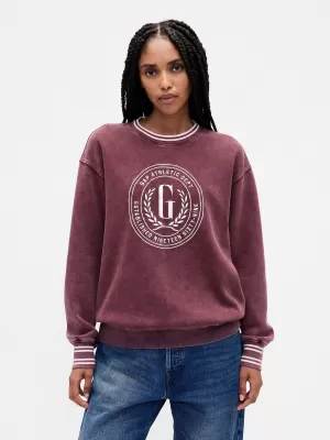Hanorac de dama GAP LOGO SWEATSHIRT 817101-01 SPĂLĂTURĂ ROȘIE TOSCANĂ