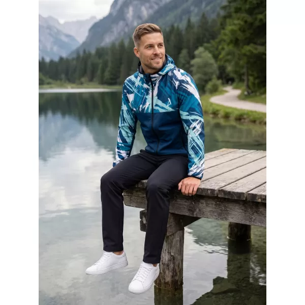  Jachetă softshell premium pentru bărbați ALTISPORT VOJ/ALM039JACK01 ALBASTRU MARIN 