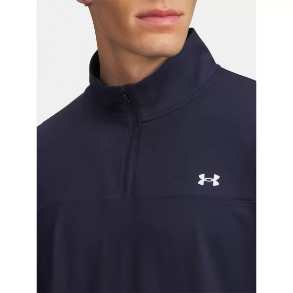  Tricou pentru bărbați UNDER ARMOUR UA T2G 1/4 ZIP 6010129-410 ALBASTRU 