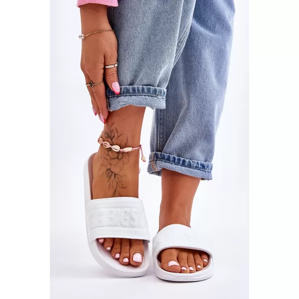  Papuci dama BIG STAR LL274A159 WHITE Pantofi Big Star 