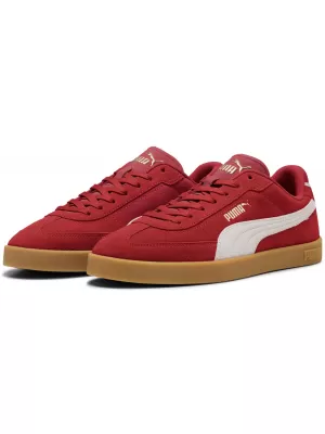 Cizme PUMA CLUB II ERA SUEDE 400717-08 FORATRED/P.WHITE/ FORATRED/P.WHITE/PUMA GOLD