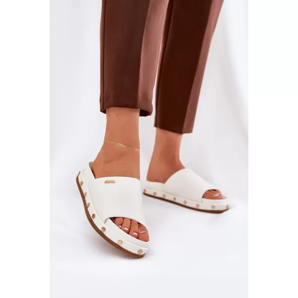  Papuci dama BIG STAR RR274216 WHITE Pantofi Big Star 