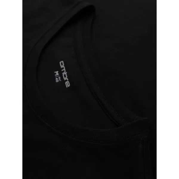  Tricou pentru bărbați OMBRE OM-TSPT-0246 NEGRU 