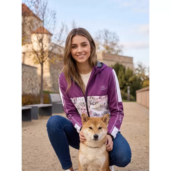  Jachetă softshell premium pentru femei ALTISPORT VOJ/ALW008JACK01 BURGUNDIA 
