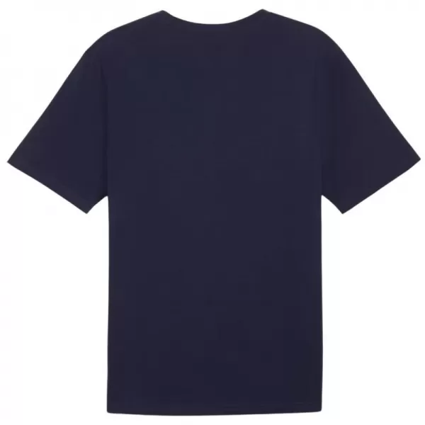  Tricou pentru bărbați PUMA TEAMRISE LOGO JERSEY COTTON 658705-06 PUMA NAVY/PUMA ALB 