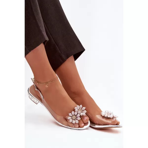  Sandale de dama D&A MR52-229 ARGINT 