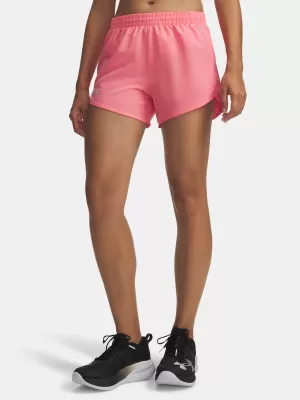 Pantaloni scurți de damă UNDER ARMOUR UA FLY BY 3'' SHORTS 1382438-602 ROZ