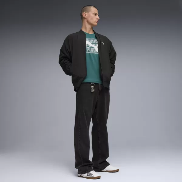 Tricou pentru bărbați PUMA GRAPHIC TEE 691775_41 GHEAȚĂ DE SMARALD 