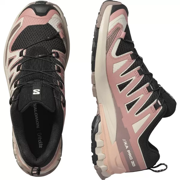  Pantofi de dama SALOMON XA PRO 3D V9 W L47882800 NEGRU/BURLWOOD/TRANDAFIR DE MAHON 