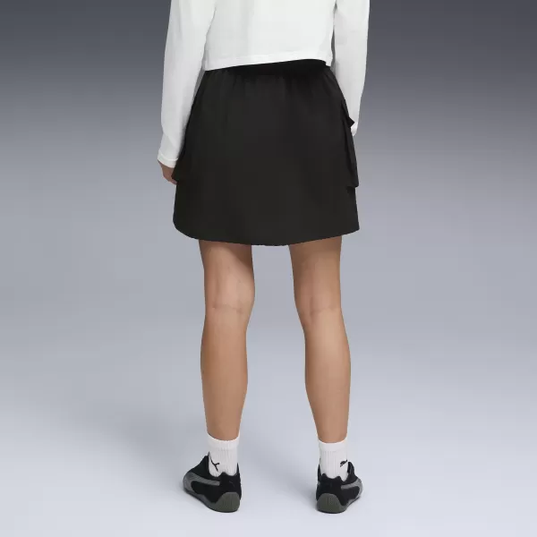  Fusta de dama PUMA WARDROBE ESS WV CARGO SKIRT 634584_01 PUMA NEGRU 