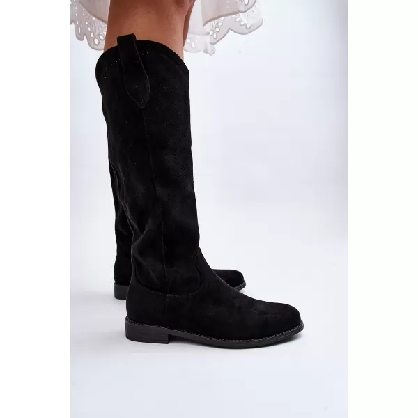  Cizme de dama S.BARSKI HY66-132 NEGRU 
