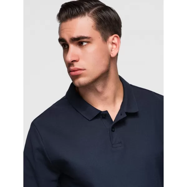  Tricou pentru bărbați OMBRE OM-POBL-0162 ALBASTRU MARIN 