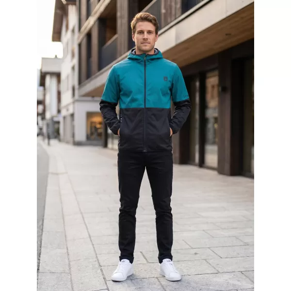  Jachetă softshell premium pentru bărbați ALTISPORT VOJ/ALM051JACK01 KEROSEN/NEGRU 