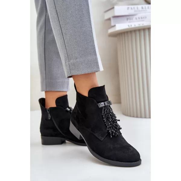  Pantofi de dama S.BARSKI HY42-715 NEGRU 