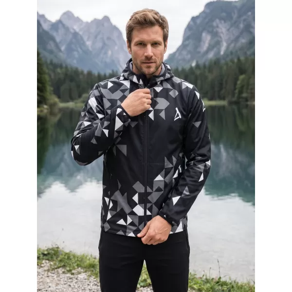  Jachetă softshell premium pentru bărbați ALTISPORT VOJ/ALM108JACK01 NEGRU 