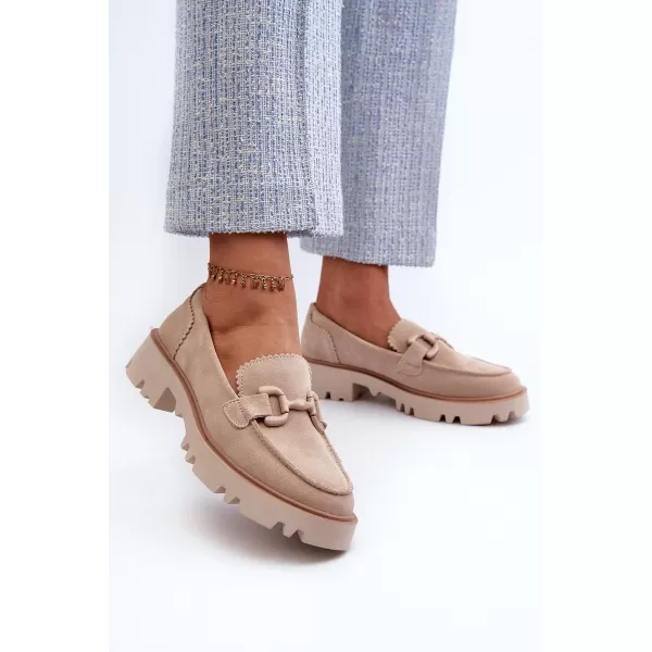  Mocasini de dama D&A TW117 BEJ 