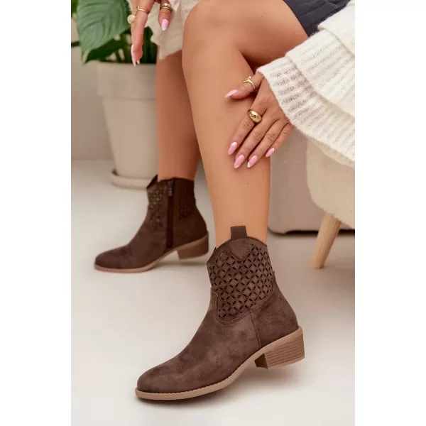  Pantofi de dama cu toc BOTO BRIAVINE 41827 MARO 