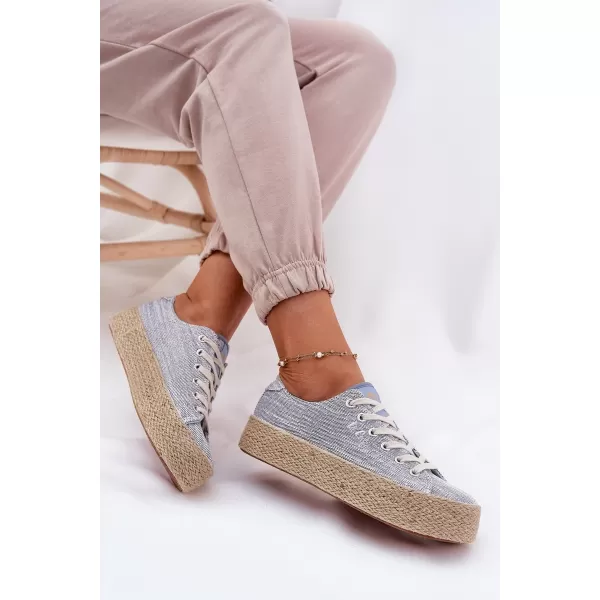  Adidași de damă LEE COOPER LCW-25-02-3284 ALBASTRU DESCHIS 