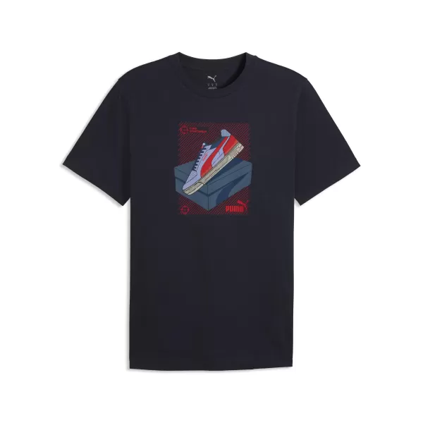  Tricou pentru bărbați PUMA GRAPHIC TEE 691777_16 MARINA NOUA 
