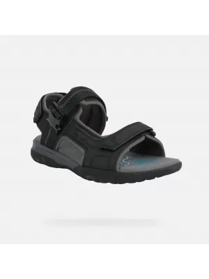 Sandale pentru bărbați GEOX SPHERICA EC5 G014392 NEGRU