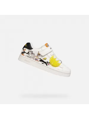 Adidași pentru băieți GEOX ECLYPER J65LSE054FUC0404 ALB