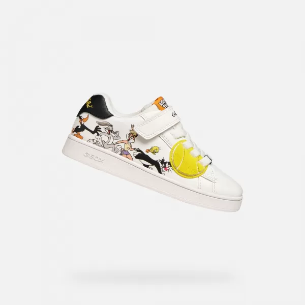  Adidași pentru băieți GEOX ECLYPER J65LSE054FUC0404 ALB 