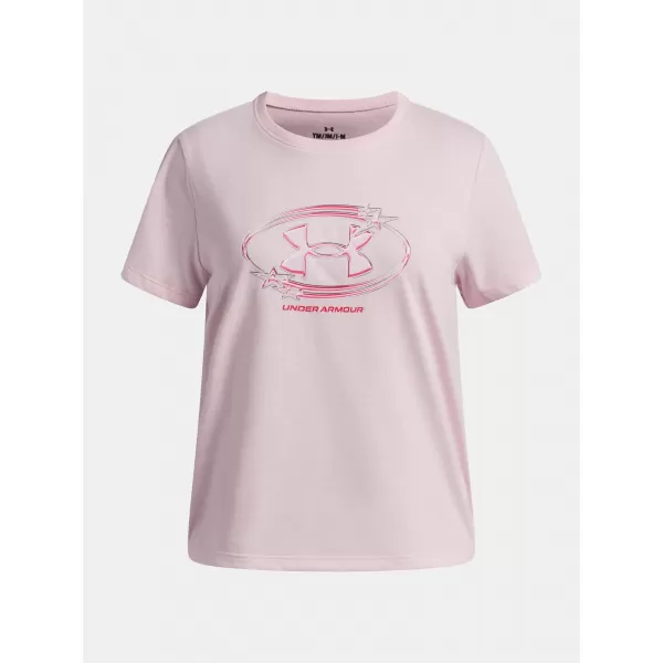  Tricou fetita UNDER ARMOUR UA G STAR LOGO LOCKERTAG SS 6009718-647 ROZ 