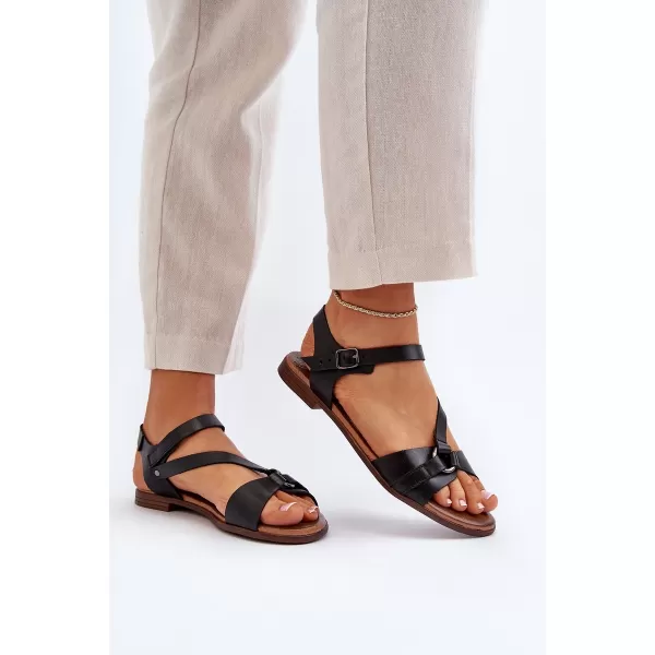  Sandale de dama ZAZOO 40182 NEGRU 