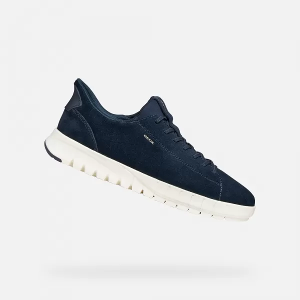  Adidași pentru bărbați GEOX FLEXTRIDE PLUS FAST IN G014647 ALBASTRU ÎNCHIS 