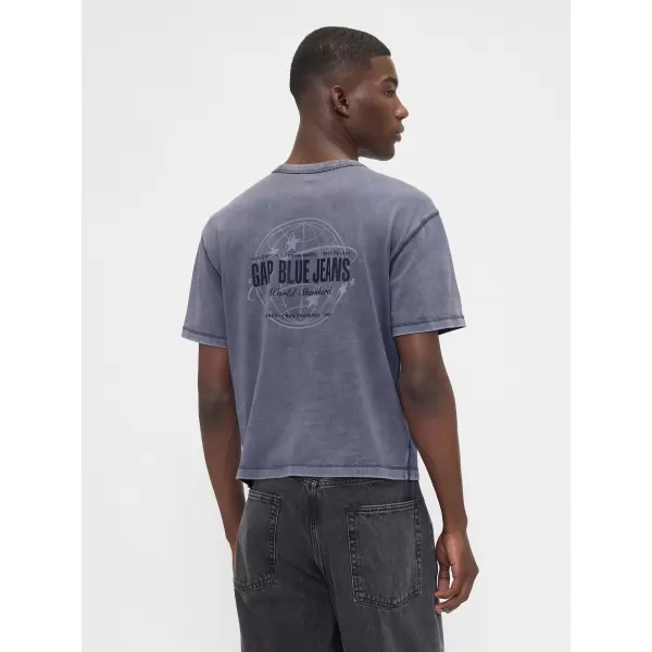  Tricou pentru bărbați GAP LOGO TEE 813825-00 CREASTA ALBASTRĂ 