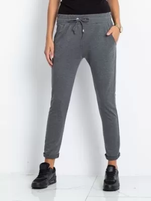 Pantaloni de trening pentru femei BASIC FEEL GOOD RV-DR-3698.09X GRI ÎNCHIS