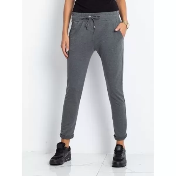  Pantaloni de trening pentru femei BASIC FEEL GOOD RV-DR-3698.09X GRI ÎNCHIS 