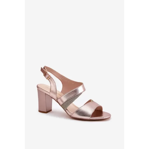  Sandale de dama SERGIO LEONE SK866 PLATINĂ 