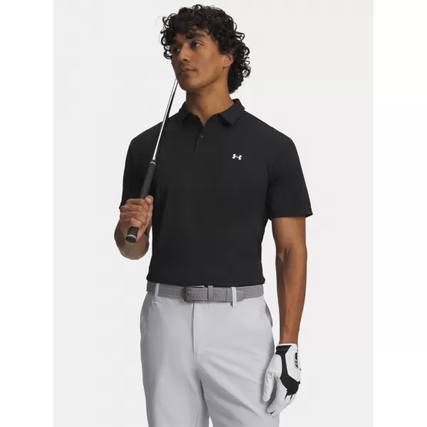  Tricou pentru bărbați UNDER ARMOUR T2G PIQUE POLO 6012303-001 NEGRU 