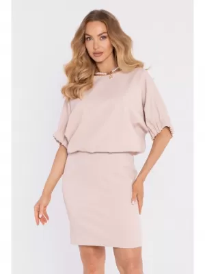 Rochie MOE M904 BEJ DESCHIS