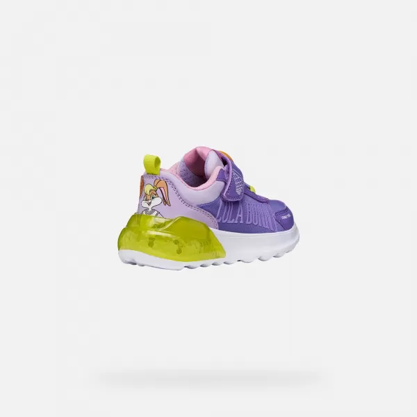  Adidași pentru fete GEOX ACTIVART ILLUMINUS J65LZA011CECN83A VIOLET 
