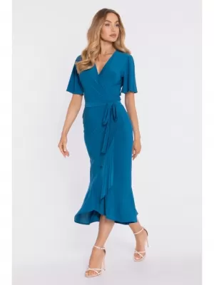 Rochie MOE M912 ALBASTRU OCEANIC