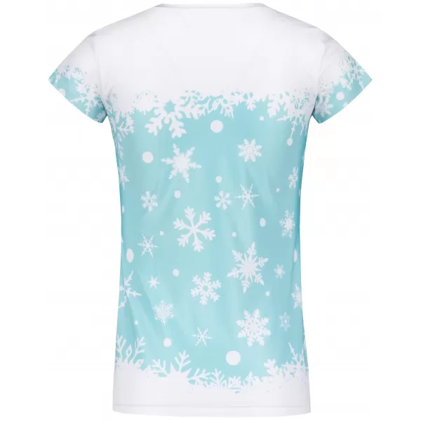  Tricou de Crăciun premium pentru femei ALTISPORT VOJ/ALWVN3TR06 ALBASTRU 