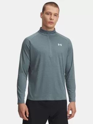 Tricou pentru bărbați UNDER ARMOUR UA TECH TEXTURED 1/2 ZIP 1382797-587 ALBASTRU