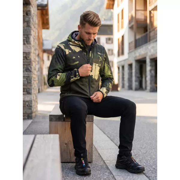  Jachetă softshell premium pentru bărbați ALTISPORT VOJ/ALM125JACK01 MASCA/GRN 